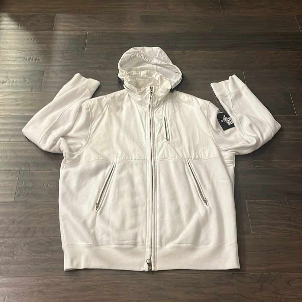 Polo Ralph Lauren Anchor Nautical Hoodie Jacket white Mens Size XL